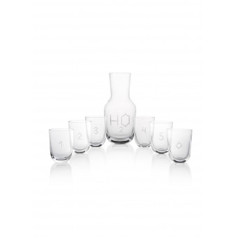 Carafe H20 + 6 glasses