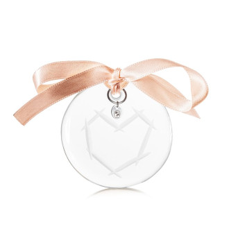Vánoční ozdoba Love I 6 cm clear