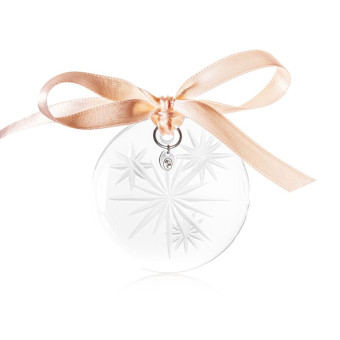 Christmas Ornament Stars 6 cm clear