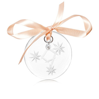 Christmas ornament 6 cm 9 clear