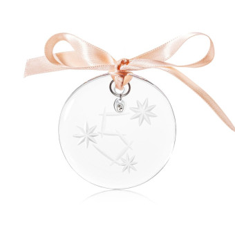 Christmas ornament 6 cm 5 clear