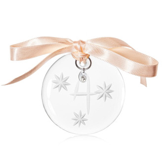 Christmas ornament 6 cm 4 clear