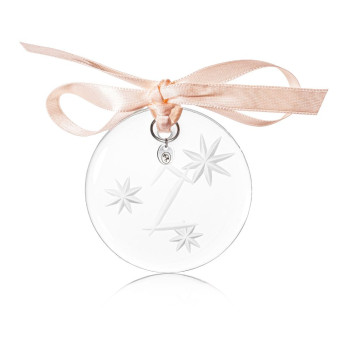 Christmas ornament 6 cm 2 clear