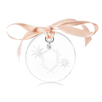 Christmas ornament 6 cm O clear