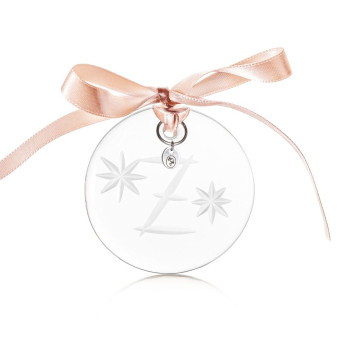 Christmas ornament 6 cm Z clear