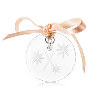 Christmas ornament 6 cm X clear