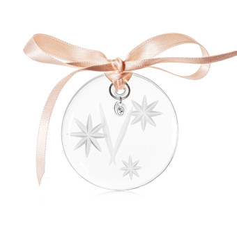 Christmas ornament 6 cm V clear