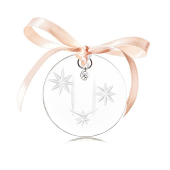 Christmas ornament 6 cm U clear