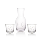 Carafe H20 + 2 ABC Glasses