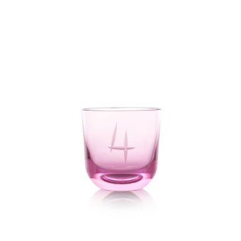 Sklenice s číslem 4 200 ml
 Barva-pink