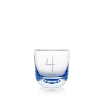 Sklenice s číslem 4 200 ml
 Barva-blue