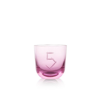Sklenice s číslem 5 200 ml
 Barva-pink