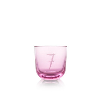Sklenice s číslem 7 200 ml
 Barva-pink