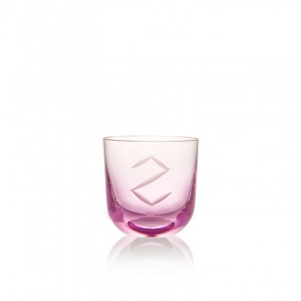 Glass "?" 200 ml Pink